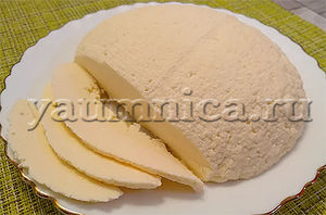 Домашний адыгейский сыр быстрого приготовления – пошаговый фото рецепт