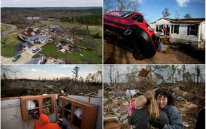 Последствия смертоносного торнадо в штате Алабама