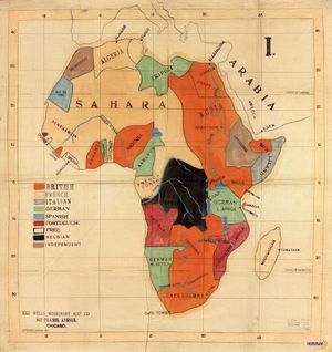 Раздел Африки европейцами в 1908 году