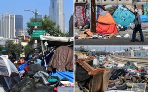 Центр Лос-Анджелеса превращается в палаточный городок, заполненный грудами мусора и грызунами