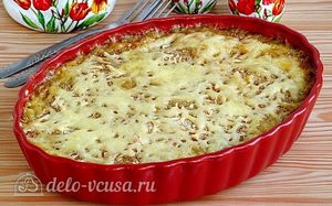 Запеченная белокочанная капуста с сыром