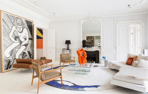 Модернистичный интерьер парижской квартиры
