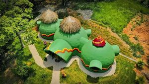 Женщина построила купольный дом в Коста-Рике из смеси бетона и средства для мытья посуды