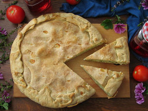 "Колокитопита", или греческий пирог с кабачками и сыром (Kolokithopita, or Greek Zucchini Pie)