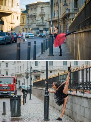 Юная балерина из Румынии по имени Анка повторила свои фото спустя 3 года, и они стали только прекраснее.