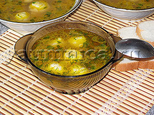 Мясной суп с сырными шариками – пошаговый фото рецепт