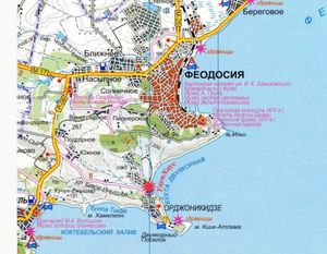 Туристическая карта Крыма: достопримечательности Феодосии с фото и описанием