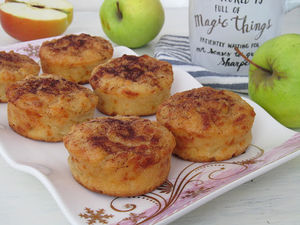 Кексы с яблоком, сыром и корицей (по рецепту Юлии Высоцкой)