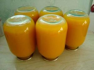 Тыквенный сок с апельсинами и лимонами на зиму