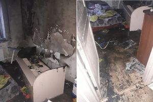 В Тюмени одинокая молодая мама столкнулась с бедой - в квартире случился пожар...