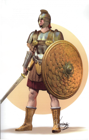 Византийский солдат в полный рост