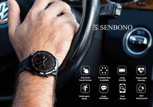 Самые бюджетные смарт-часы SENBONO S10 для телефонов на IOS и Android