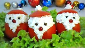 "Дед Мороз красный нос" - оригинальная новогодняя закуска за 10 минут!