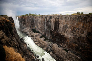 В Африке обмелел водопад Виктория