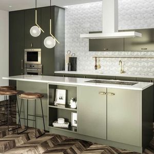 30 интересных зеленых кухонь для современного интерьера