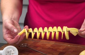  Нож для спиральной нарезки картофеля своими руками