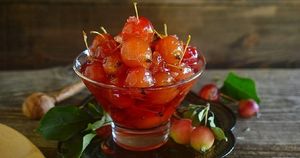 Варенье из райских яблок - рецепт прозрачной «Пятиминутки» с хвостиками, дольками, с лимоном