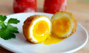 Рецепт яиц пашот жареных во фритюре