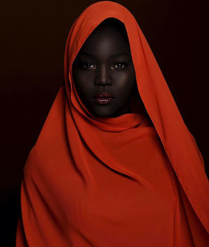 Суданская модель Няким вошла в книгу рекордов Гиннеса за самый темный оттенок кожи на Земле.