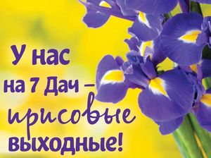 У нас на 7Дач — ирисовые выходные!