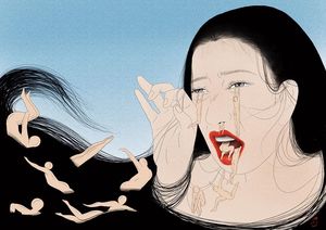 На грани реальности и галлюцинации: психоделические иллюстрации Мики Ким