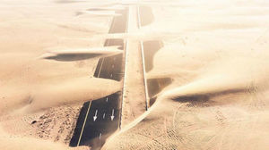 Природа против человека: фотограф заснял с дрона, как пустыня пожирает Дубай и Абу-Даби