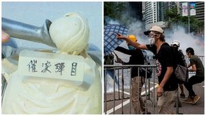 В Гонконге начали продавать мороженое со вкусом слезоточивого газа