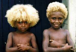 Откуда в Меланезии взялись темнокожие люди со светлыми волосами