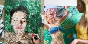 «Море волнуется раз!»: питерская красавица Анастасия Морская пишет удивительные картины