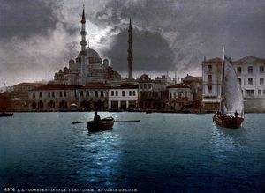 Когда Стамбул еще был Константинополем: город усачей, базаров и фесок на цветных фото XIX века