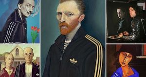 Ван Гоп и другие: герои мировых шедевров живописи примерили олимпийки