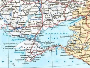Азовское море: карта побережья России