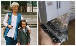 Шотландка сделала блестящую пирамиду из праха своей бабушки
