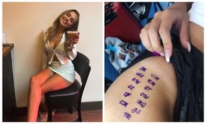 Пьяная татуировка: британка проснулась и обнаружила на теле имена семерых парней, с которыми провела ночь