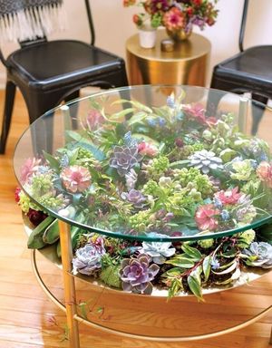 25 столов с «садами» из суккулентов от профессионалов Blooming Tables