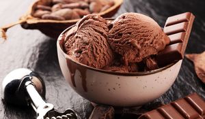 Шоколадное мороженое из сливок и сгущёнки
