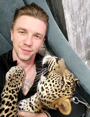Парень живёт в одной квартире с леопардом, которого он забрал из зоопарка