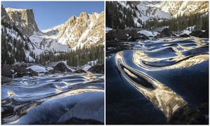  Уникальное явление природы на озере в Колорадо