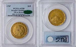 В США отчеканена первая золотая монета номиналом 15$
