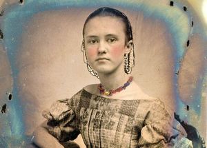 20 колорированных ретро-фото: как выглядели девушки-подростки в середине XIX века