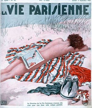 Иллюстрации легендарного журнала La Vie Parisienne с налетом эротики в стиле ар-нуво