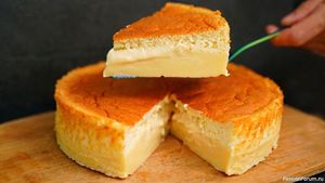 Волшебный пирог – при выпечке сам разделяется на бисквит и заварной крем!