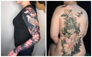 Шедевры на теле: изысканные цветочные татуировки от Эстер Гарсии