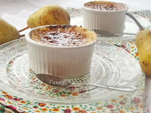 Десерт с грушами а-ля крем-брюле