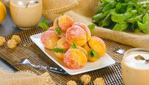 Домашнее печенье «Персики»: простой, но очень красивый десерт