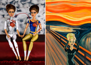 Как куклы Барби выглядели бы на классических полотнах