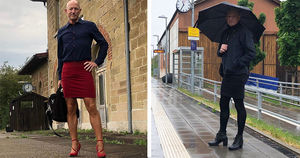 Марк на шпильках: многодетный инженер из Германии обожает юбки и каблуки