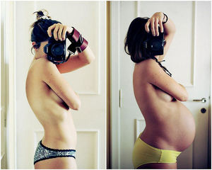 40 недель беременности в десяти автопортретах