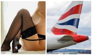 На седьмом небе от удовольствия: британская стюардесса предлагает секс прямо на борту