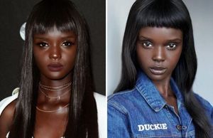 Мир покорила темнокожая модель с кукольной внешностью
